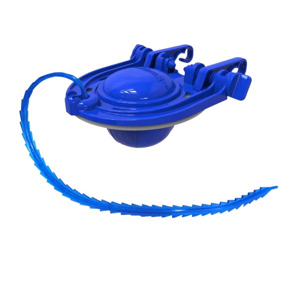 Pera sapo 2" plast azul con cadena plast ahorro inteligente