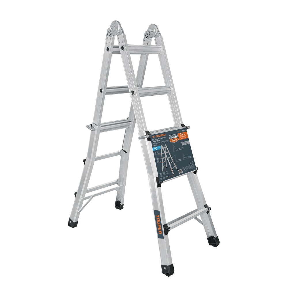 Multiescalera telescópica, 3.2 m, capacidad de carga 150 kg