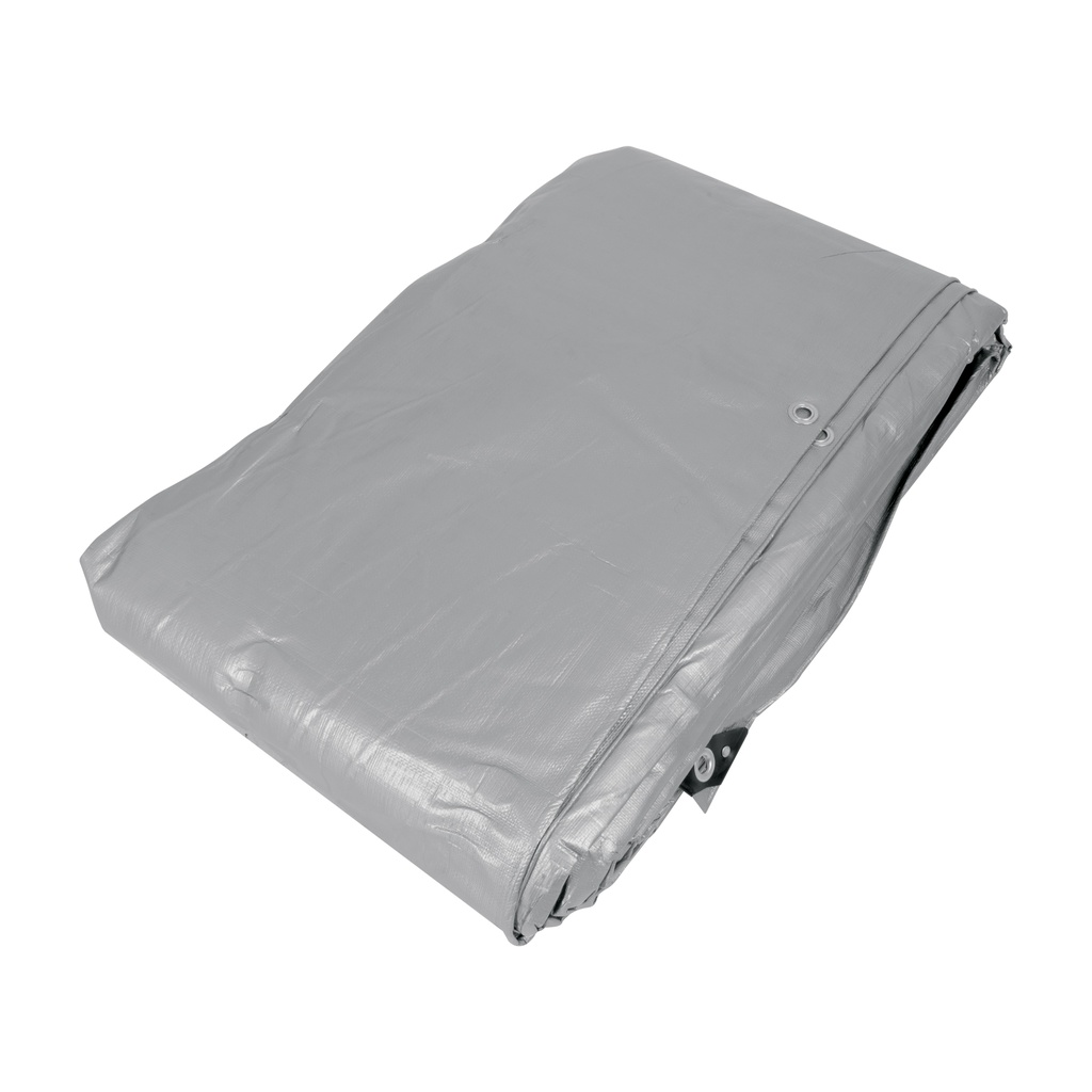 Lona de polietileno reforzada 7x10 m, gris, 180g/m2, TRUPER