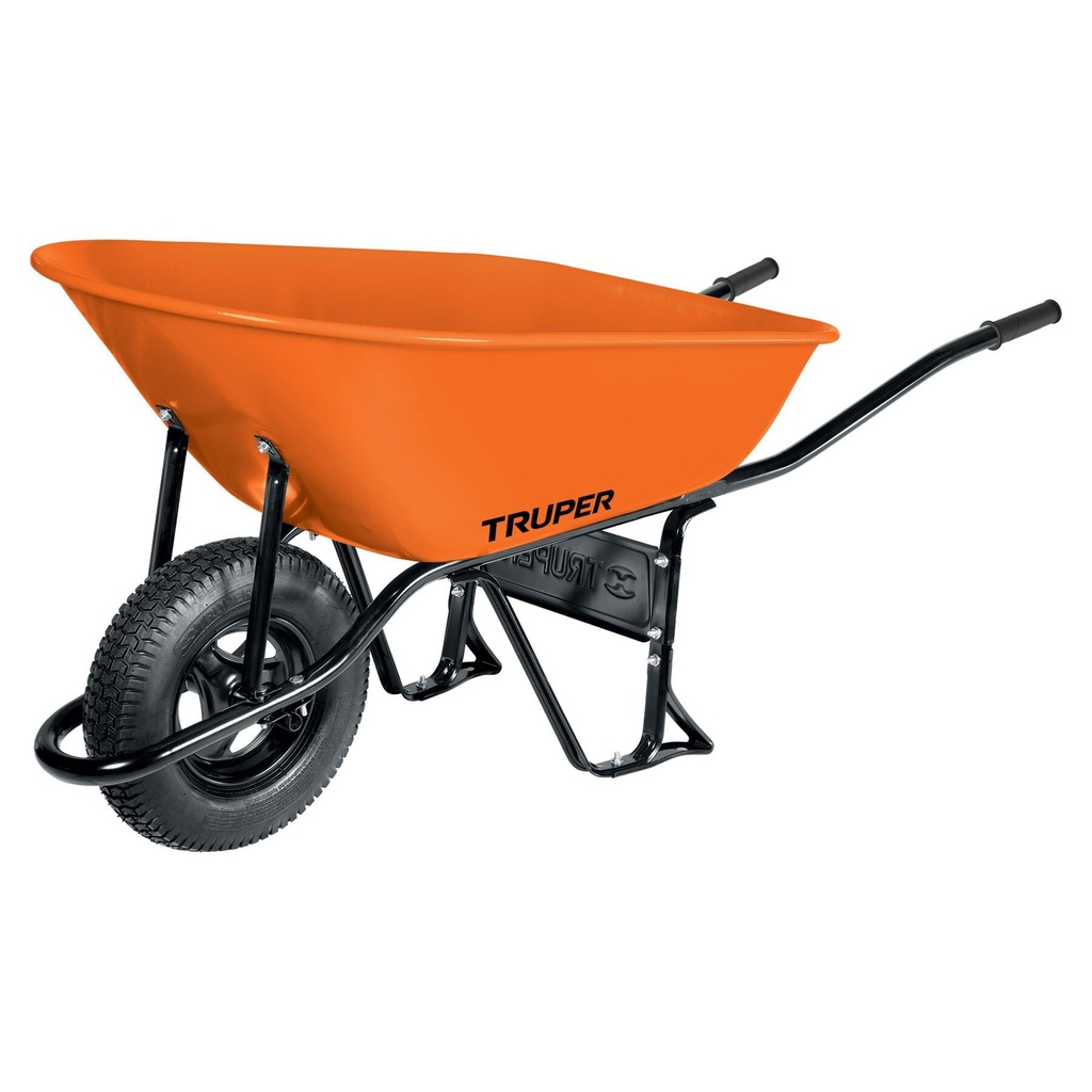 Carretilla 8 ft3 Neumática, bastidor tubular, TRUPER