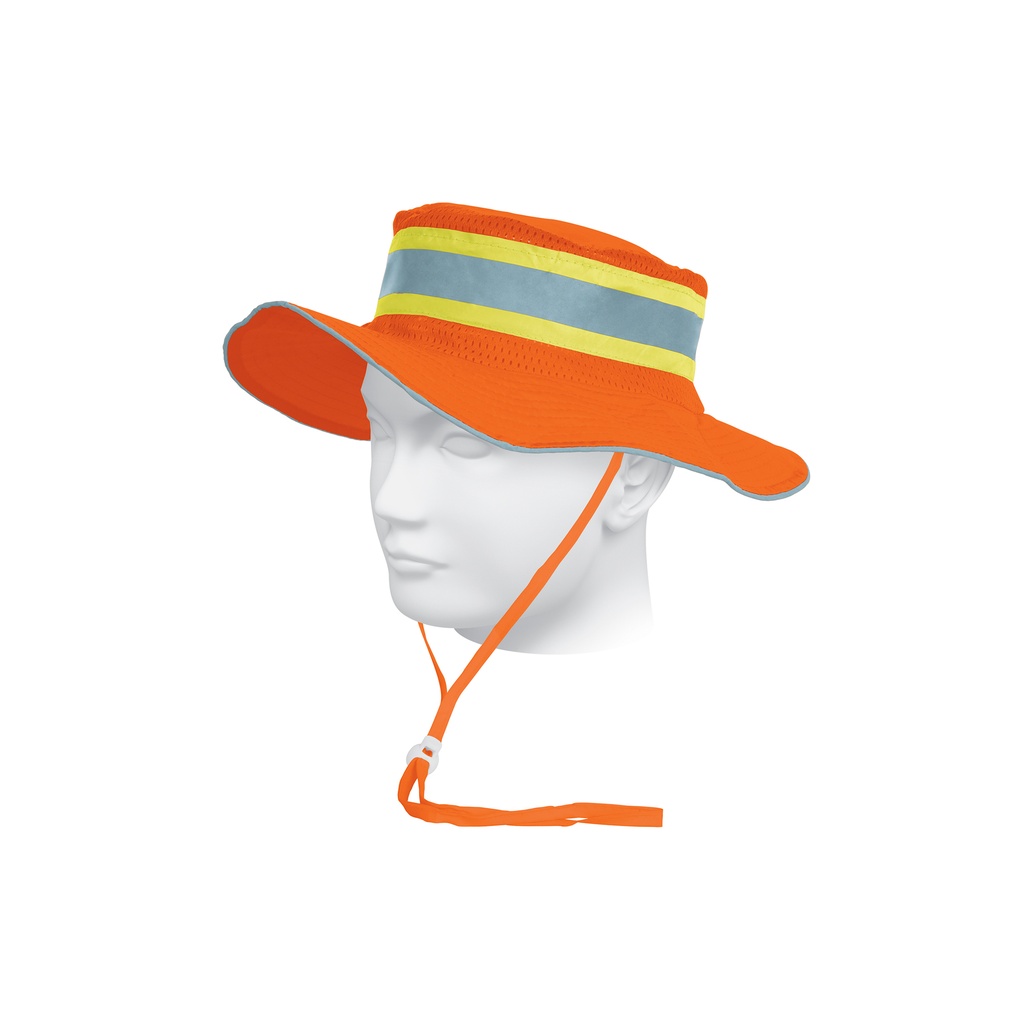 Sombrero naranja alta visibilidad con reflejante, TRUPER