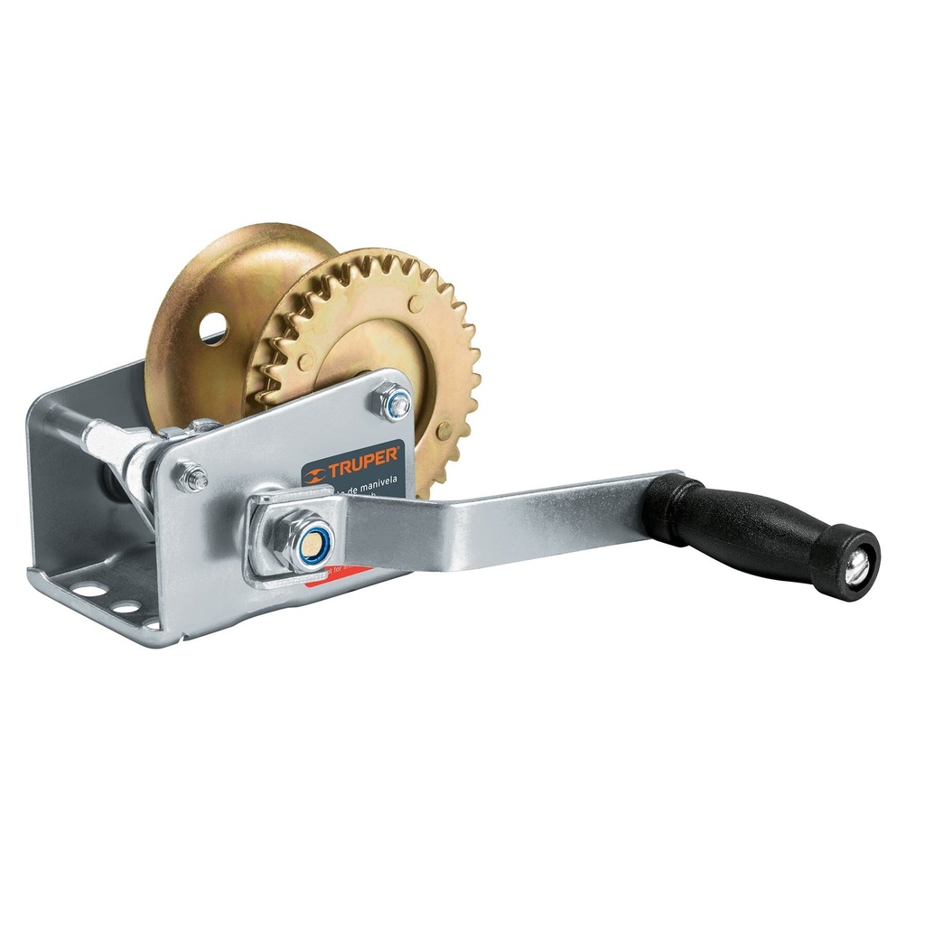 Malacate de manivela 270 kg sin cable, TRUPER