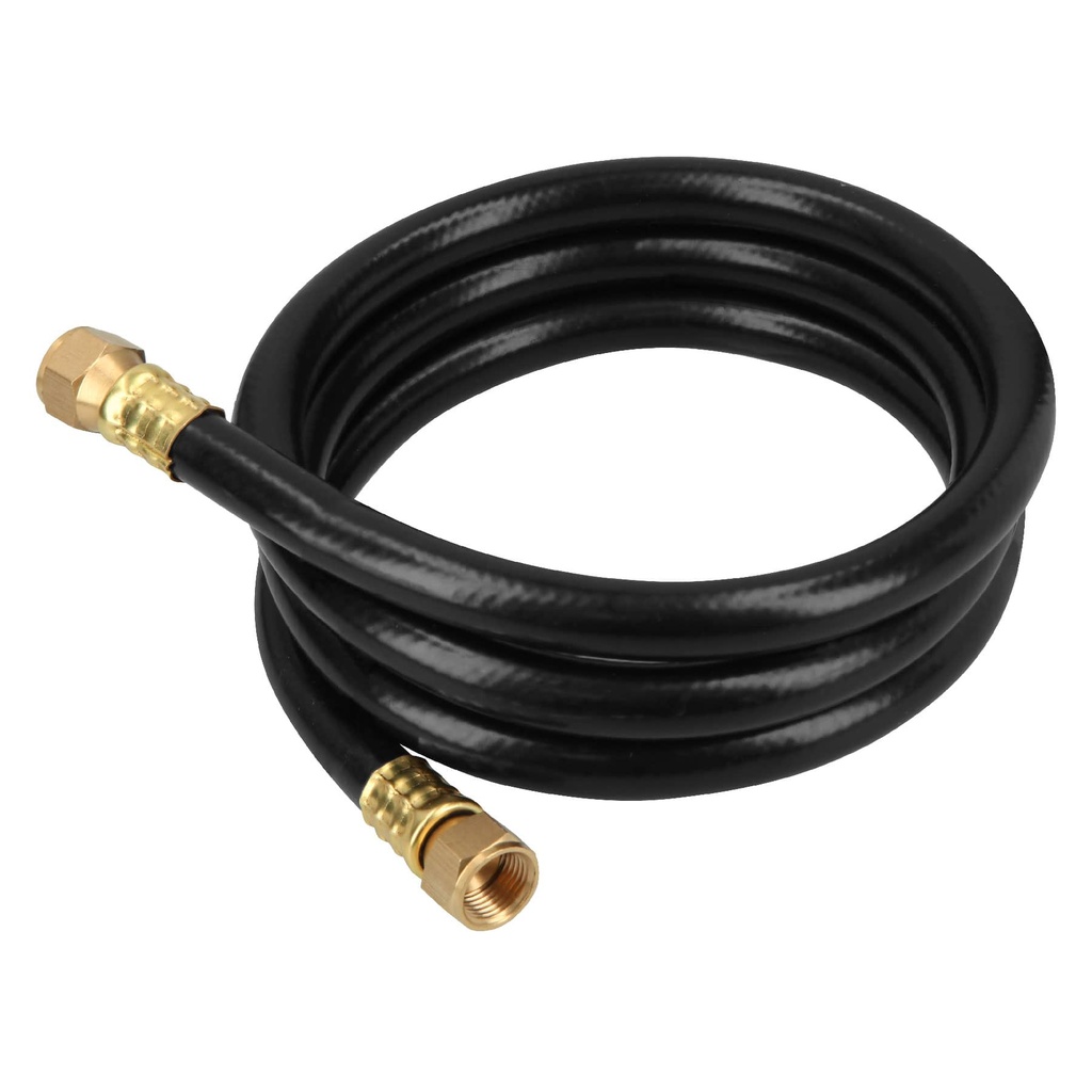Manguera para gas, PVC negra, 3/8' flare, 1.5 m, FOSET
