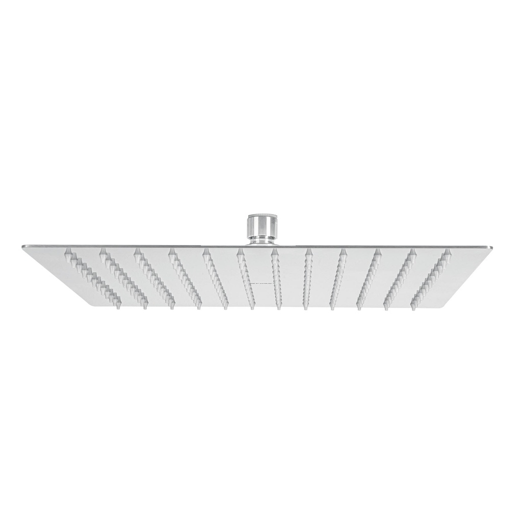 Regadera plato cuadrado 12' sin brazo, cromo, FOSET RIVIERA