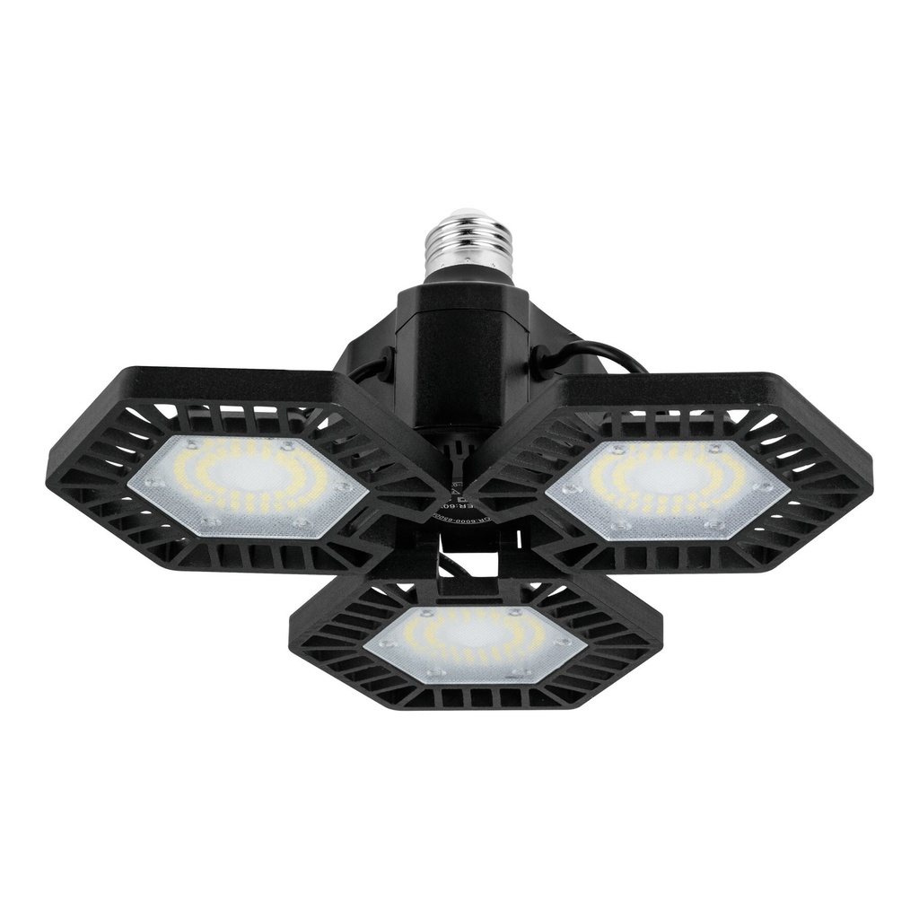 Luminario LED 50W 6500K con 3 paneles abatibles, VOLTECK
