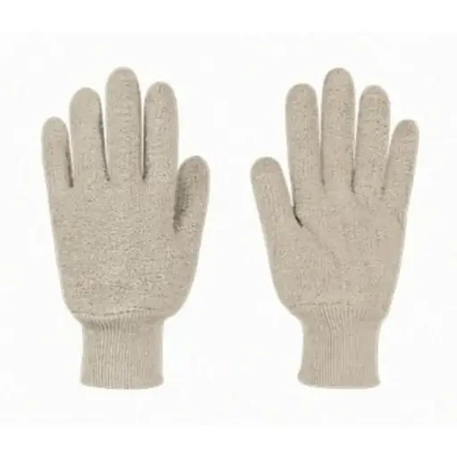 [15-550-B] Guante Terry Blanco de Algodón para Protección