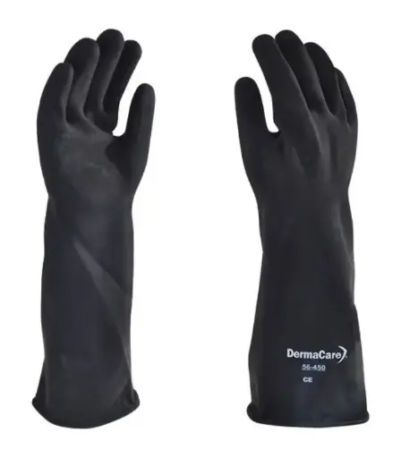 Guante PVC Negro de 35cm con Resistencia Química