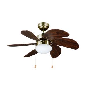 [212427ZN] Ventilador de techo interior 30" aspa cafe madera ventum Igoto