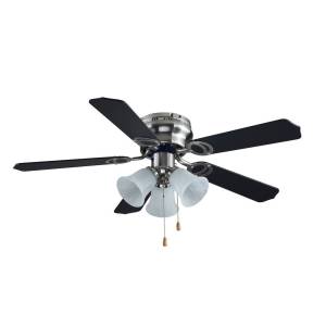 [212428ZN] Ventilador de techo interior 42" aspa negra aria Igoto