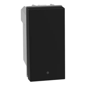 [283278ZN] Boton timbre negro mate Q GO Bticino