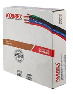 [215719ZN] Cable thw calibre 10 awg rojo con 100mts kobrex