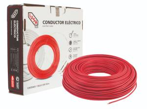 [215583ZN] Cable thw calibre 14 awg rojo con 100mts Iusa