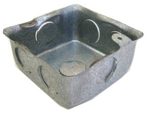 [191241ZN] Caja registro cuadrada 3/4" (4 x 4) cal 22 Troquelados Preciado