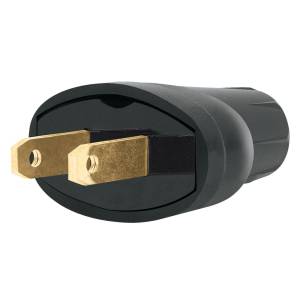 [286162ZN] Clavija ovalada PVC negro Vianti
