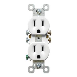 [4965ZN] Contacto duplex 2p+t blanco Bticino