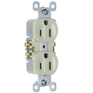 [6555ZN] Contacto duplex 2p+t marfil Bticino