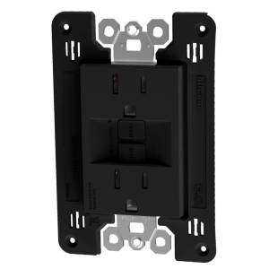 [283282ZN] Contacto duplex 2p+t PI ICFT negro mate Q GO Bticino
