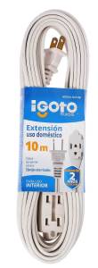 [207657ZN] Extension domestica blanca 10mts ed1310b Igoto