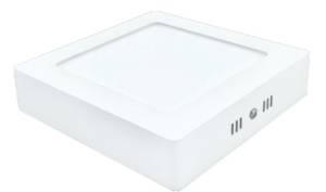 [281807ZN] Luminario decorativo tipo plafon 12w led cuadrado blanco LDD 5478 Adir