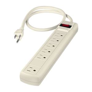 [12439ZN] Multicontacto con cable 75cm 06 contactos con indicador con supresor 270j Volteck