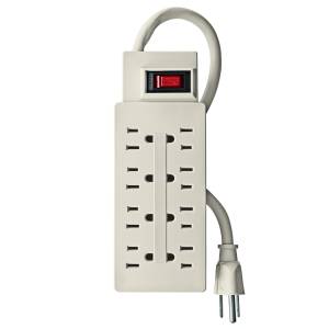 [285939ZN] Multicontacto con cable 75cm 08 contactos con indicador supresor 110j Vianti