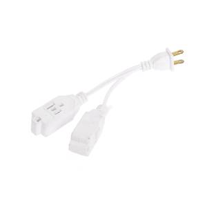 [235350ZN] Multicontacto con cable flexible blanco