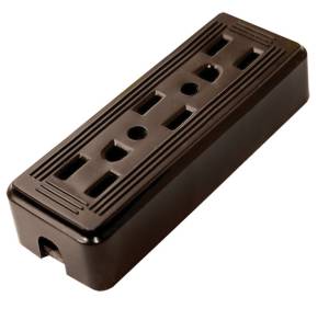 [207723ZN] Multicontacto para extension 3 contactos cafe granel Montana