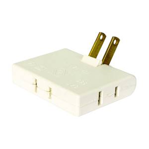 [227944ZN] Multicontacto tipo bisagra 3 contactos lateral marfil bolsa Iusa