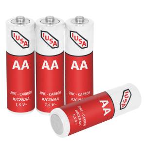[287195ZN] Pila zinc-carbon AA blister con 4 pz Iusa