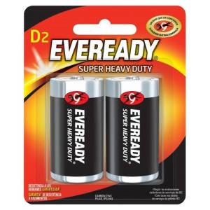 [205229ZN] Pila zinc-carbon D blister con 2 pz 1250-st eveready