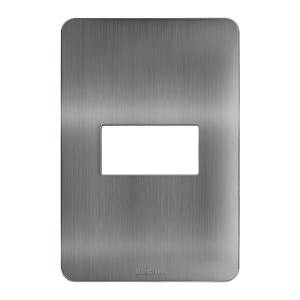 [283300ZN] Placa 1 ventana titanio Q GO Bticino