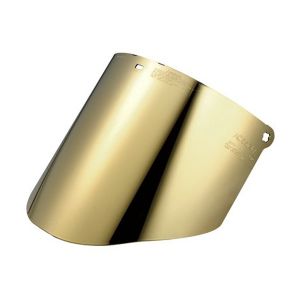 [MM-82603] Mica Facial 3M Dorada/Verde, Doble Capa Resistente y Antiempaño