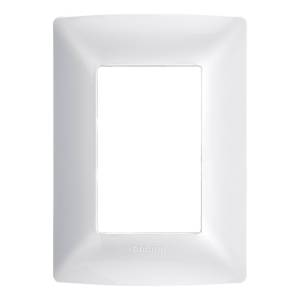 [195975ZN] Placa 3 ventanas blanco merida Q MX Bticino