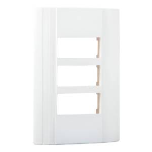 [196571ZN] Placa 3 ventanas blanco Montana