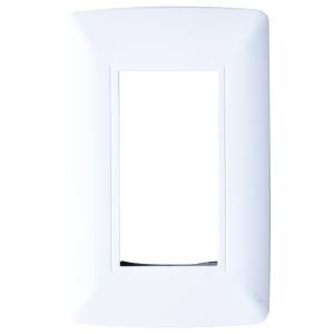 [280665ZN] Placa 3 ventanas blanco Vianti