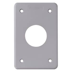 [283517ZN] Placa para contacto sencillo tipo FS gris sobreponer Tramontina