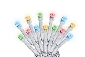 [280280ZN] Serie navideña 300 luces led multicolor cable transparente 8 funciones Vianti