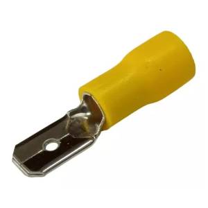 [286476ZN] Terminal plana cal 12-10 AWG 1/2 amarilla con 25pz Igesa