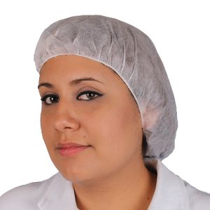 [RD-CV08] Cofia Veneciana Desechable Blanca de 21"