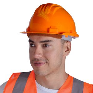 [SE-CA06] Casco de Seguridad Naranja Clase G con Suspensión Ajustable