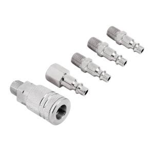 [286041ZN] Juego 4 conectores 1 cople para compresor Aksi
