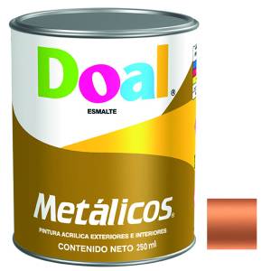 [6989ZN] Pintura acrilica para metalicos cobre 0.25 lt Doal
