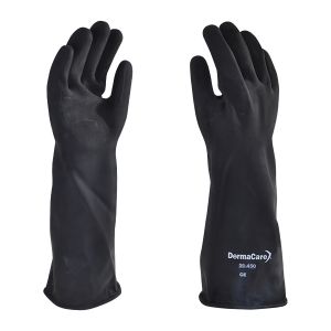 Guante de Látex Negro Resistente a Químicos, 18 Pulgadas