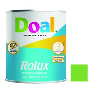 [195630ZN] Pintura vinil rolux verde manzana 4.0 lt Doal