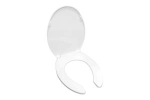 [7681ZN] Asiento para sanitario alargado blanco Beta