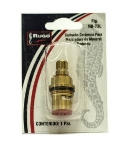[5512ZN] Cartucho ceramico laton agua fria caliente entrada standard 1/4 de vuelta blister RB73L