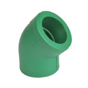 [205362ZN] Codo PPR 45° 1" Iusaplus/aquaplas