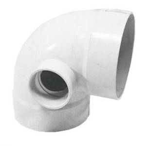 [191077ZN] Codo PVC cementar 90 110mm 4" salida lateral 2" cresco/amanco
