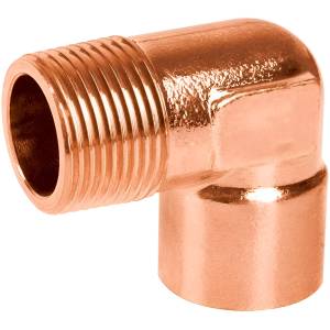 [204528ZN] Codo rosca exterior 90° cobre 019mm 3/4"