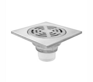 [199424ZN] Coladera cuadrada 4x4 de acero inoxidable anticucarachas 46ai Rugo